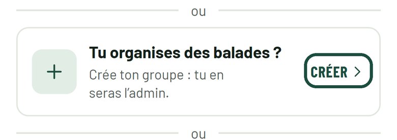 Étape 1 : Touche « Créer »