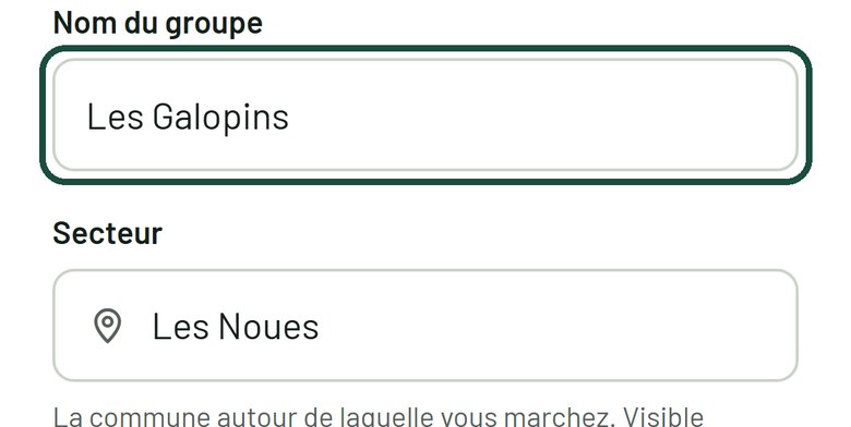 Étape 2 : Nomme ton groupe