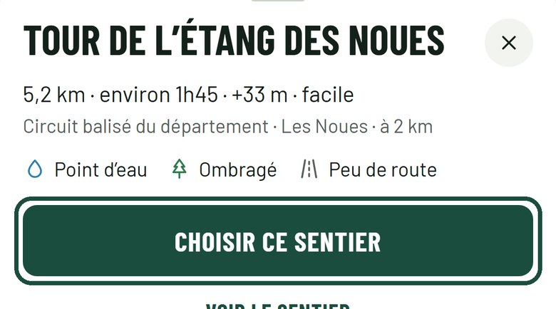 Étape 2 : Choisis le sentier