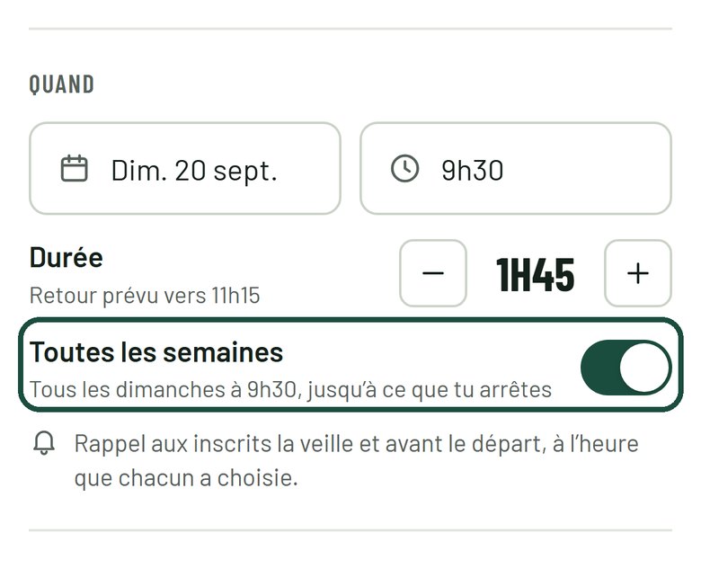 Étape 3 : Le rendez-vous et l’heure