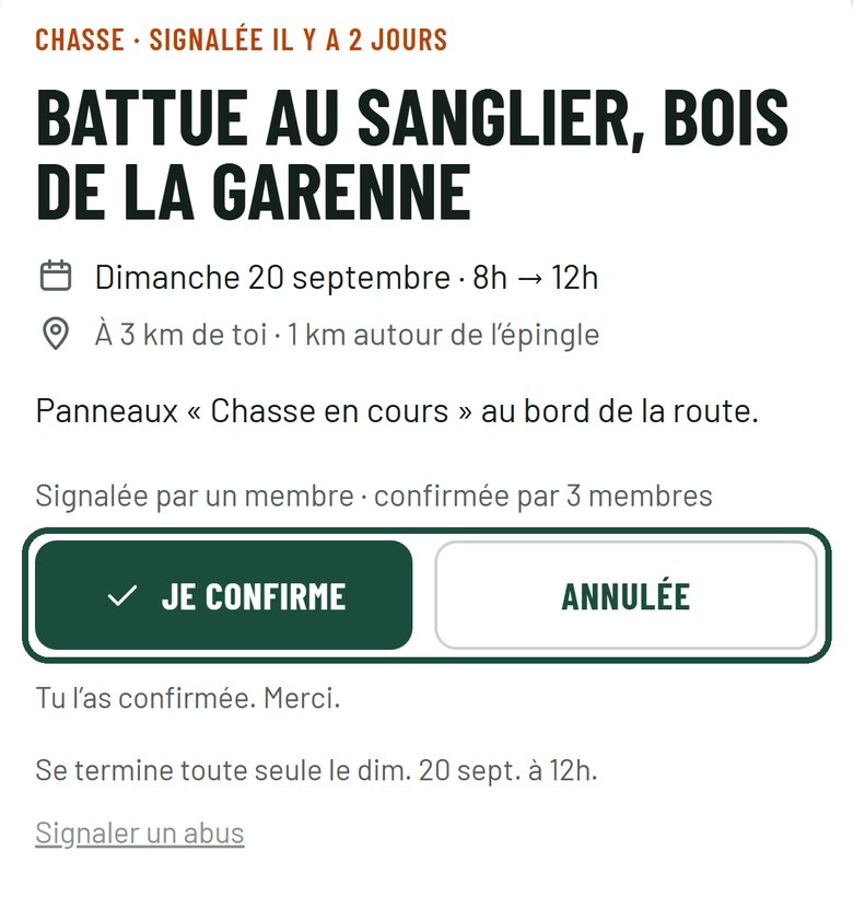Étape 2 : Une battue